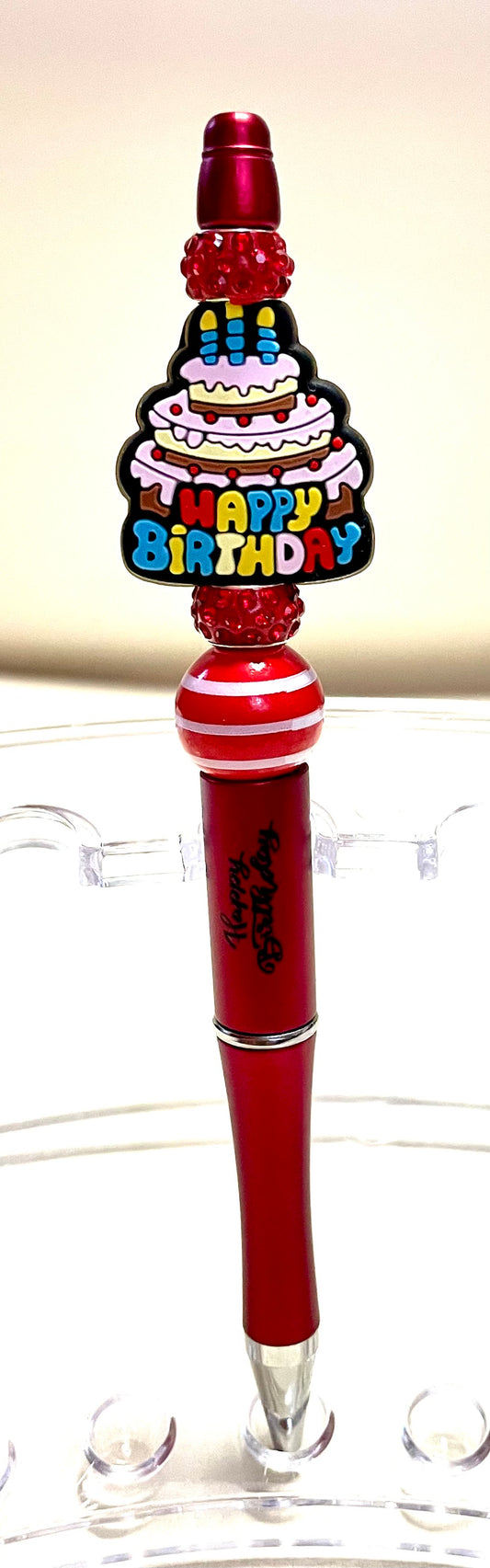 Red w/ birthday cake