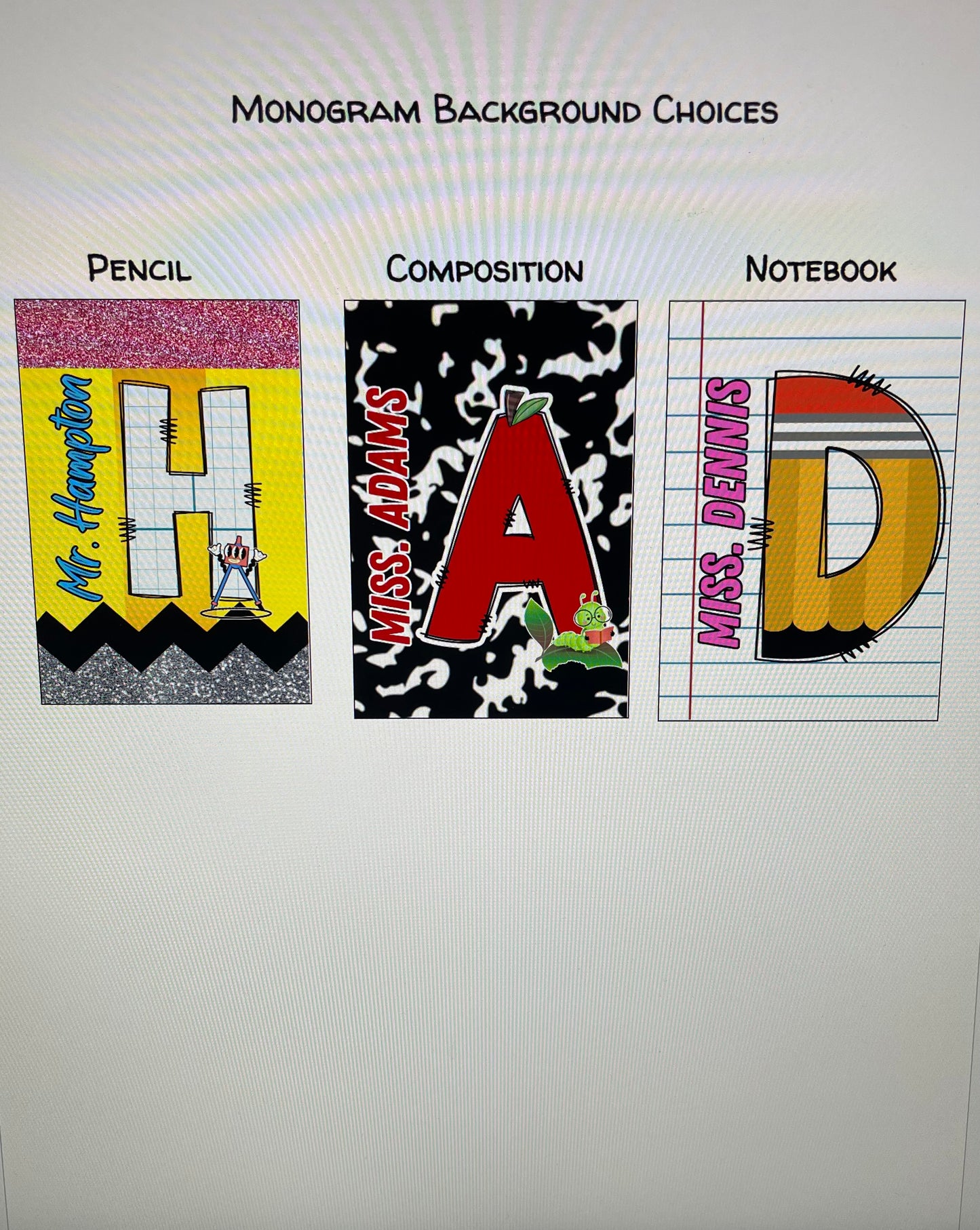 Personalized Teacher ID Holders