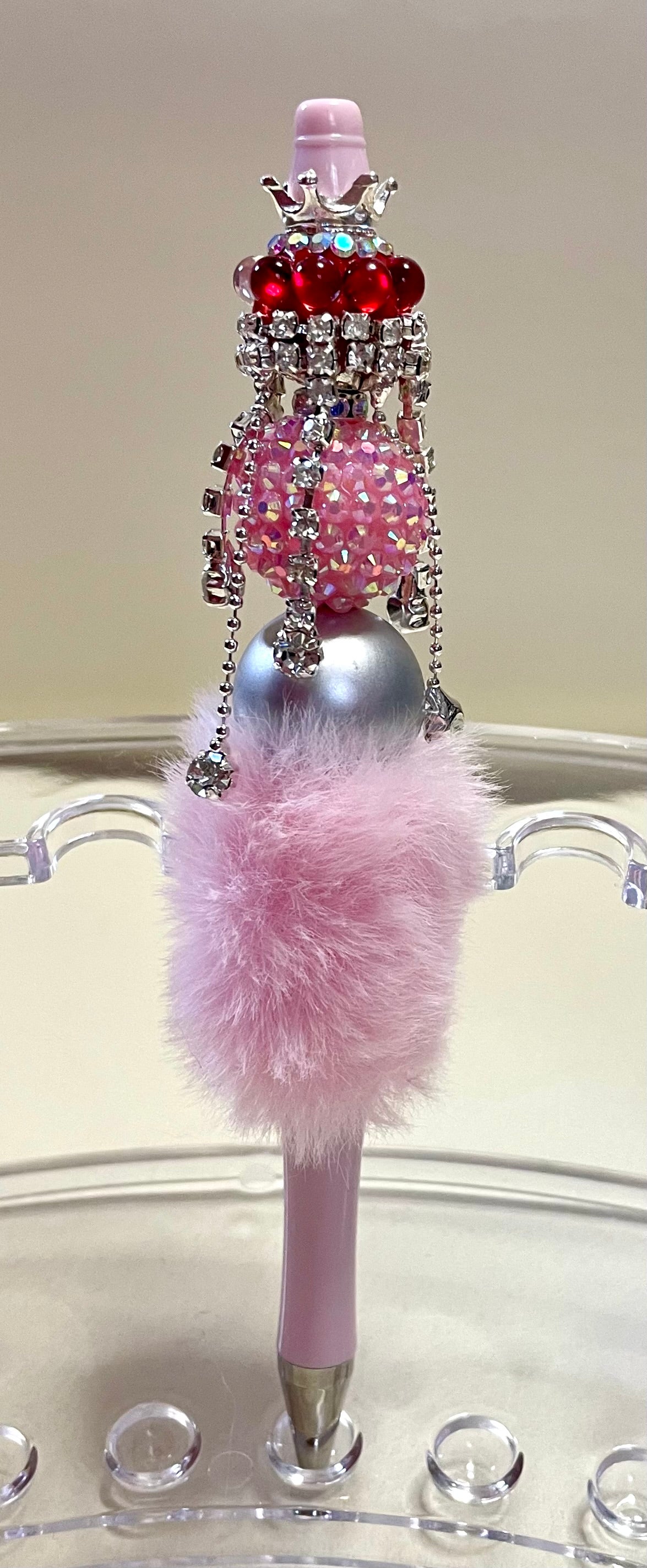 Pink w/ red crown