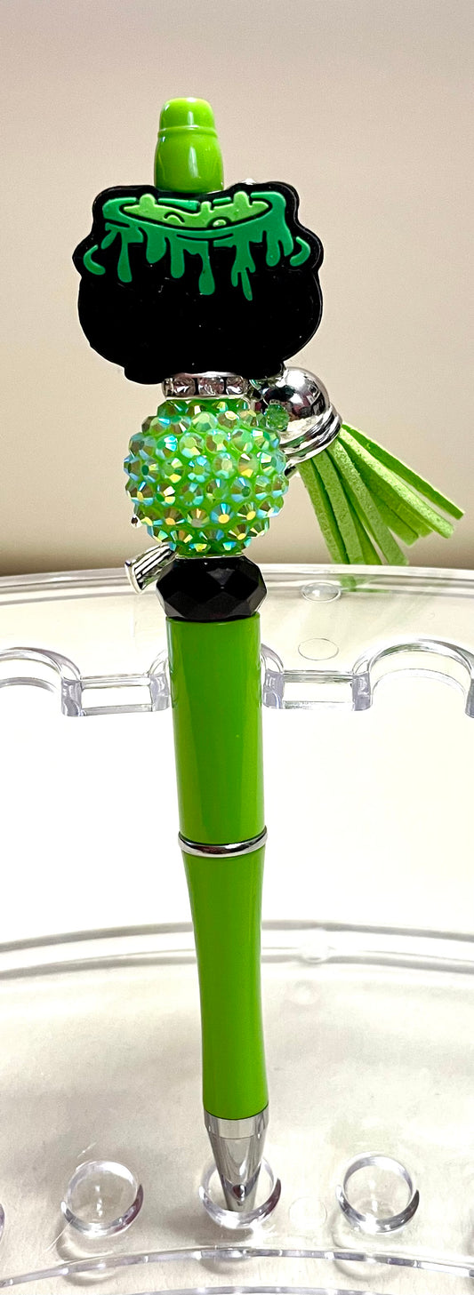 Green (crystal bead & cauldron)