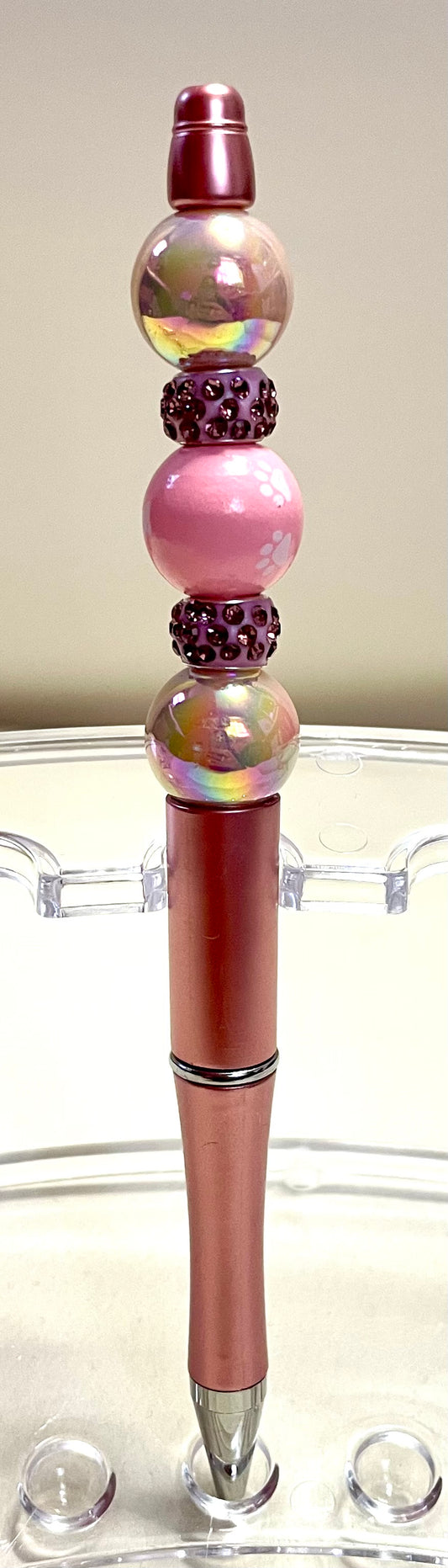 Pink w/ pink paw bead