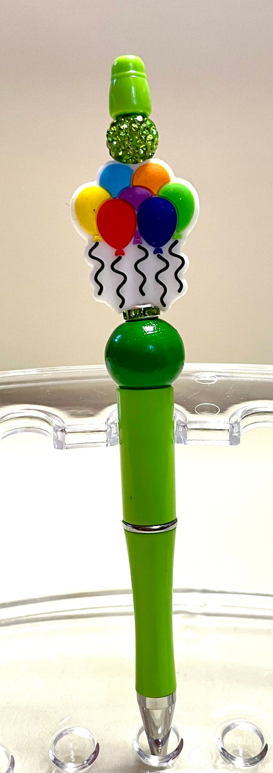 Green w/ balloons