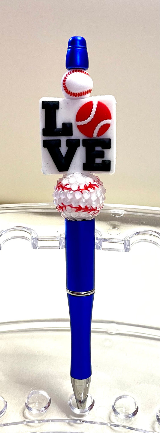 Blue w/ Love baseball