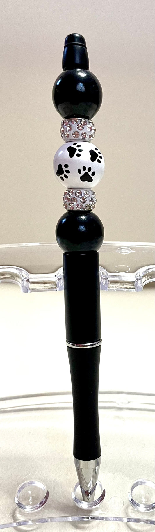 Black with white crystals & black paws
