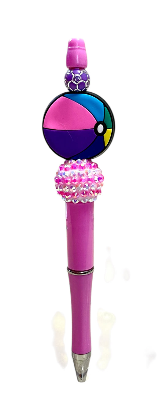 Pink, beach ball