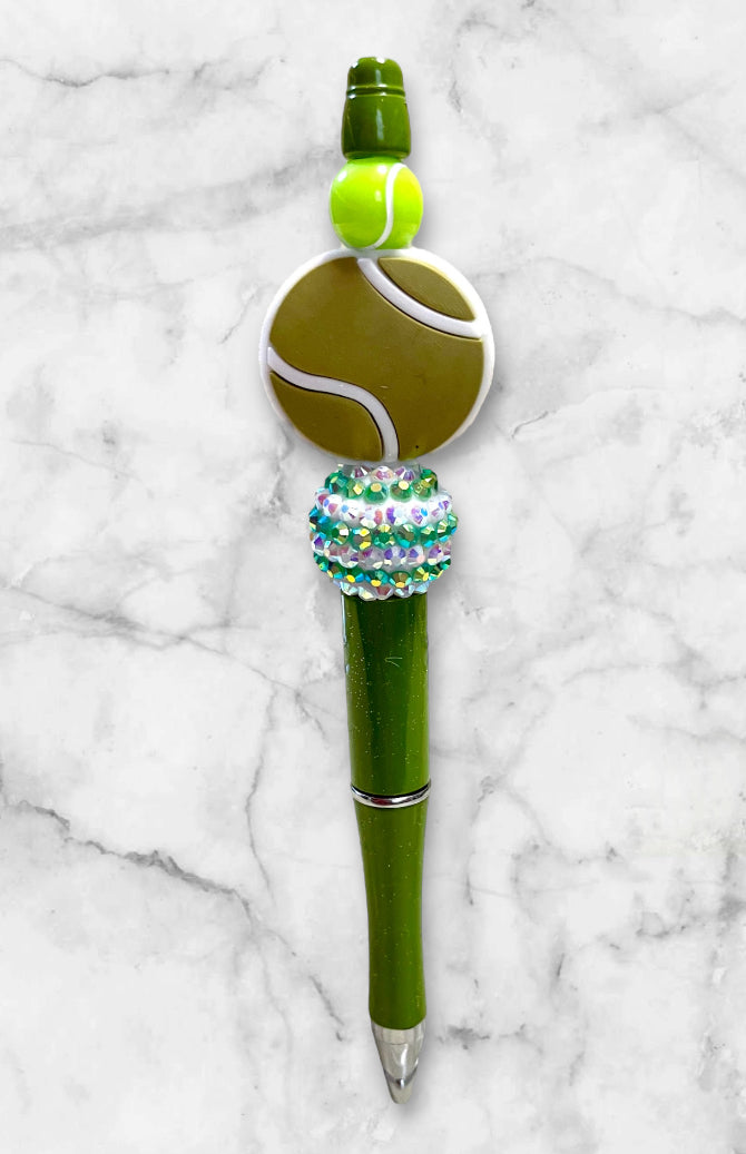 Glitter green w/ tennis ball