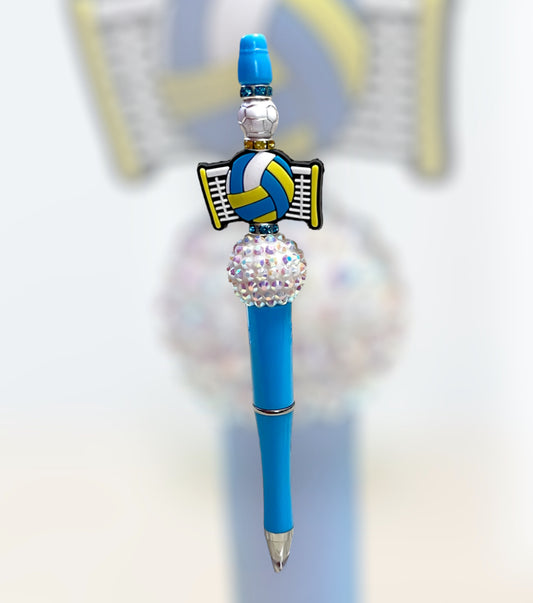 Light blue w/ Volleyball net