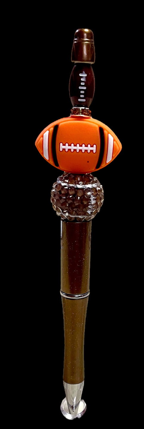 Brown w/ orange football