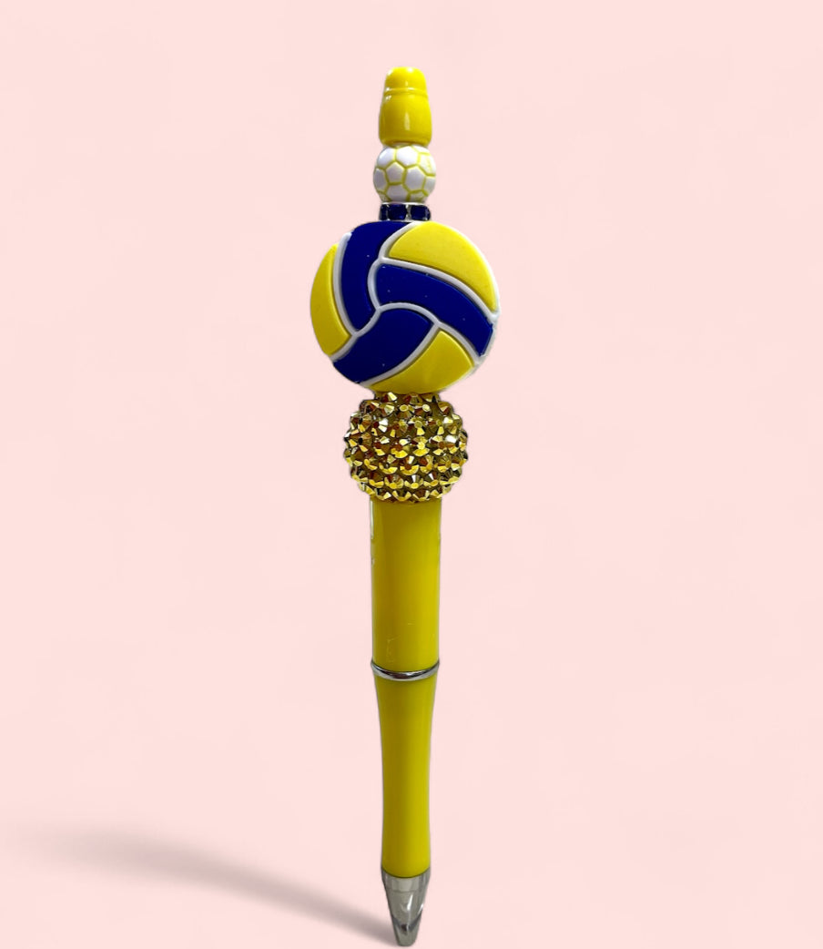 Yellow w. blue & yellow Volleyball