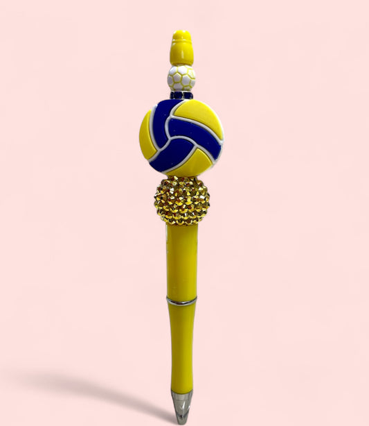 Yellow w. blue & yellow Volleyball