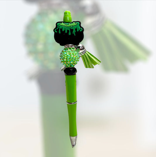 Green (crystal bead & cauldron)