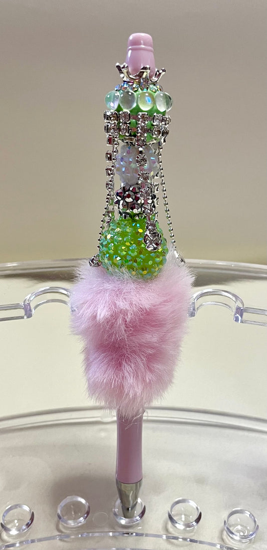 Pink w/ green crown