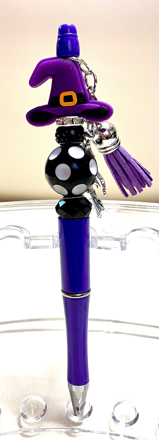 Purple ( polka dot bead w/ hat)