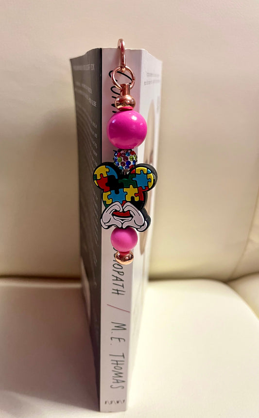 Autism Awareness Mickey bookmark