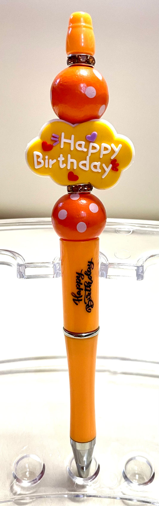 Orange w/ (Happy birthday) cloud