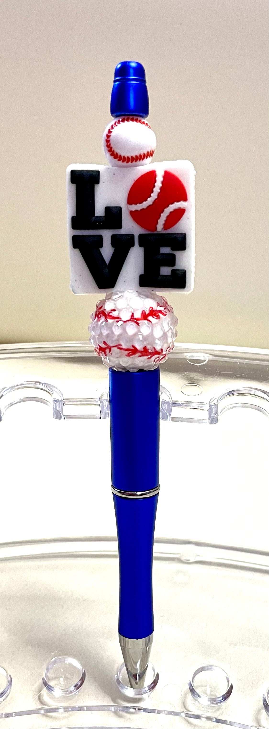 Blue w/ Love baseball
