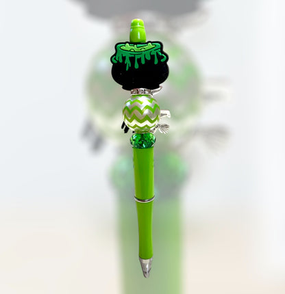 Green ( striped bead w/ cauldron)
