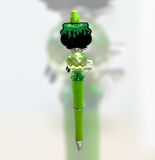Green ( striped bead w/ cauldron)