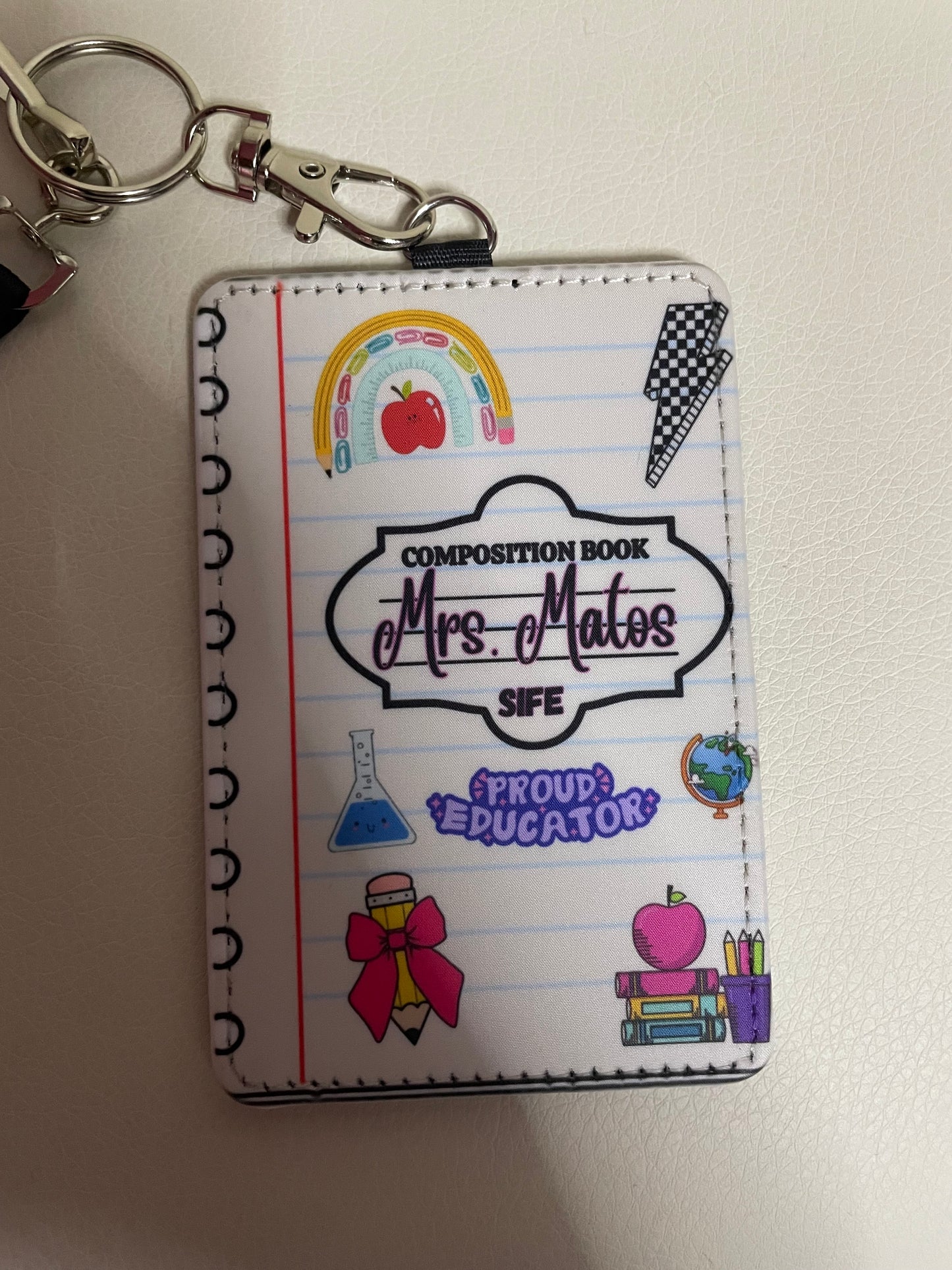 Personalized Teacher ID Holders