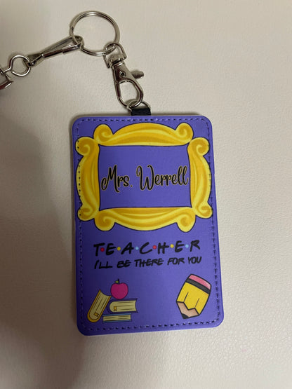 Personalized Teacher ID Holders